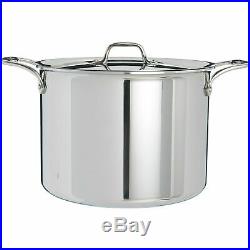All-Clad Stainless 12-Quart Stock Pot with Lid 4512 D3 Tri-Ply NEW IN BOX