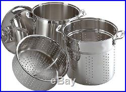 All-Clad Stainless 12 qt Disc Bottom Multi-Cooker Stock Pot 59912 NEW