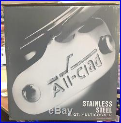 All-Clad Stainless 12 qt Disc Bottom Multi-Cooker Stock Pot NEW E796S364