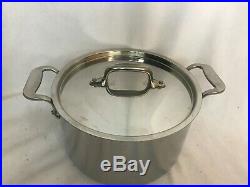 All-Clad Stainless 4 qt Casserole With Lid 5304 Stock Pot Soup Pot