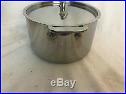 All-Clad Stainless 4 qt Casserole With Lid 5304 Stock Pot Soup Pot