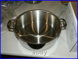 All Clad Stainless 6-8 Qt Stock Pot With LID & Box