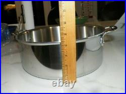 All Clad Stainless 6-8 Qt Stock Pot With LID & Box