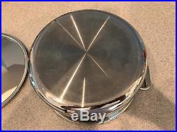 All Clad Stainless 8 Quart Qt Stock Pot & Lid Made in USA