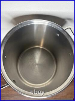 All-Clad Stainless Steel 12 Quart Multi Stock Pot with Pasta Strainer And Lid