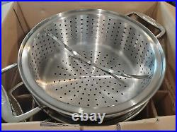 All-Clad Stainless Steel 12qt Stockpot, Strainer, Steamer and Lid
