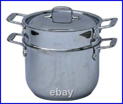 All-Clad Stainless Steel 3-Piece 6 Qt. Pasta Pot With Strainer & Lid A4 129-3111