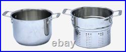 All-Clad Stainless Steel 3-Piece 6 Qt. Pasta Pot With Strainer & Lid A4 129-3111
