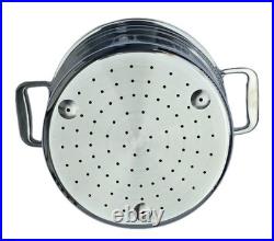 All-Clad Stainless Steel 3-Piece 6 Qt. Pasta Pot With Strainer & Lid A4 129-3111