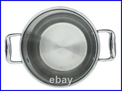 All-Clad Stainless Steel 3-Piece 6 Qt. Pasta Pot With Strainer & Lid A4 129-3111
