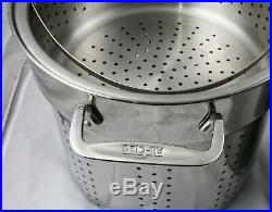 All-Clad Stainless Steel 4 Piece 12 qt Stock Pot Steamer Pasta Pot with Cover