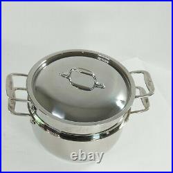 All-Clad Stainless Steel 5 Qt. Stockpot with Steamer #A4 012-4046