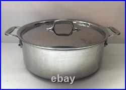 All-Clad Stainless Steel 6 QT. Stockpot with Lid Handcrafted in USA