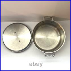 All-Clad Stainless Steel 6 QT. Stockpot with Lid Handcrafted in USA