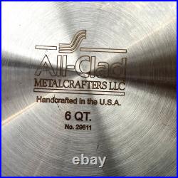 All-Clad Stainless Steel 6 QT. Stockpot with Lid Handcrafted in USA