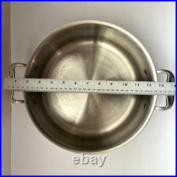 All-Clad Stainless Steel 6 QT. Stockpot with Lid Handcrafted in USA