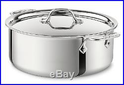 All Clad Stainless Steel 6-Quart Stock Pot with Lid Model # 4506 NEWIn Box