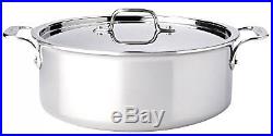 All Clad Stainless Steel 7qt Stock Pot Q/ Lid