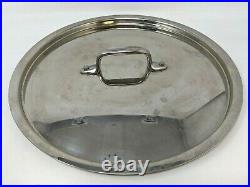 All Clad Stainless Steel 8 Qt 11 Stock Pot Sauce Pan Lid Kitchen Cookware PA21
