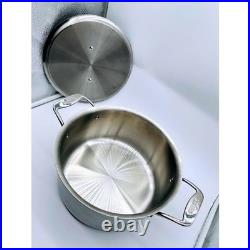 All-Clad Stainless Steel 8 Quart Stockpot with Lid Tri-Ply Bonded Induction USA