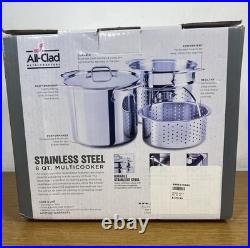 All-Clad Stainless Steel 8qt Multicooker-New in Box