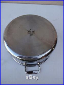 All Clad Stainless Steel Copper Core 8 Qt Quart Stock Pot Pan FREE SHIPPING