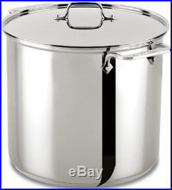 All-Clad Stainless Steel Dishwasher Safe Stockpot Cookware 16-Quart Silver