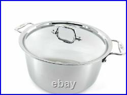 All-Clad Stainless Steel Sauce Stock Pot Saute Dutch Oven Pan Pot 8 qt withLid