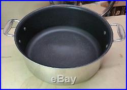 All-Clad Stainless Steel Stock Pot 6 Qt 2 Handle Non-Stick with Lid