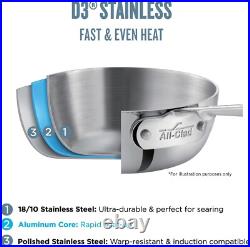 All Clad Stainless Steel Stockpot with Lid With Lid (4508) Brand New