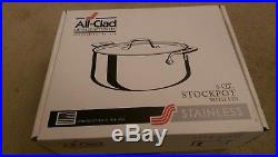 All Clad Stock Pot 4506 6 quart stainless Steel stockpot with lid