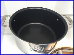 All-Clad Stock Pot 8 Qt Stainless With Nonstick Interior