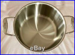 All-Clad Stock Pot D5 Brushed 18/10 Stainless Steel 5-Ply 8 Qt BD55508 II0497