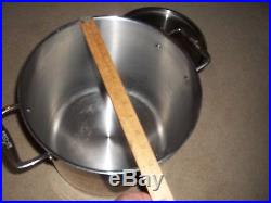 All-Clad Stock Pot With Lid Stainless Steel BIG POT FOR SOUPS SAUCES FREE SHIP