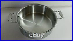 All Clad TK 8 Qt Rondeau Brushed Stainless Thomas Keller w Lid Factory Second