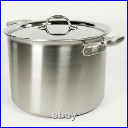 All-Clad TK Brushed Stainless-Steel 12 qt Stock Pot with All-clad Lid