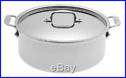 All-Clad Tri-Ply Stainless 8-Quart Stockpot with lid