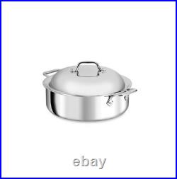 All-Clad Tri-Ply Stainless Steel 5-Qt All-in One Pan withDomed Lid (DENT)