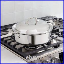 All-Clad Tri-Ply Stainless Steel 5-Qt All-in One Pan withDomed Lid (DENT)