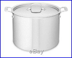 All-Clad Tri-Ply Stainless-Steel Stock Pot, 12-Qt