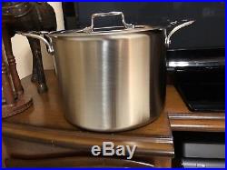 All-Clad d5 12 Qt Stainless Brushed Stock Pot with Lid(No Factory Box)BD55512