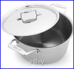 All Clad d5 Brushed 8-Quart Stock Pot 5 Ply Stainless Steel- BD55508- NEW IN BOX