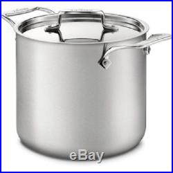 All-Clad d5 Brushed (Flared Rim) Stainless Steel 7 qt Tall Stock Pot NO LID