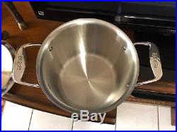 All-Clad d5 Brushed Stainless Stainless Steel 7 qt Stock Pot withlid