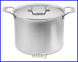 All Clad d5 Brushed Stainless Steel 12 quart Stockpot with Lid New in Box