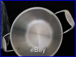 All Clad d5 Brushed Stainless Steel 5.5 Qt Stockpot With Domed Lid