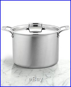 All-Clad d5 Brushed Stainless-Steel Stock Pot, 12-Qt with Lid