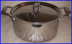 All Clad d5 POLISHED Stainless Steel 8 QT Stock Pot BRAND NEW D55508