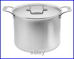 All-Clad d5 Polished Stainless-Steel Stock Pot, 12-Qt with Lid