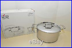 All Clad d5 Stainless 8 Qt STOCK POT with LID 5 Ply Stainless